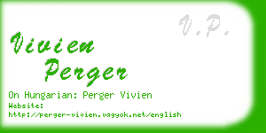 vivien perger business card